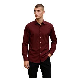 JF J. Ferrar Stretch Super Slim Fit Long Sleeve Button Down Shirt XL